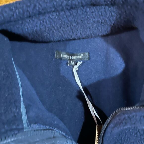 Simple Southern Mens Sherpa Jacket Med Blue NWT - Picture 7 of 10